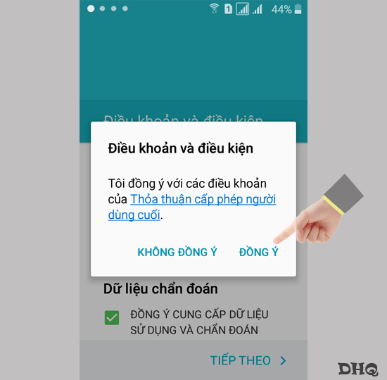 Chọn Đồng ý